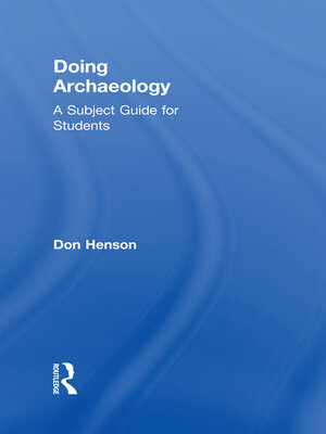 cover image of Doing Archaeology